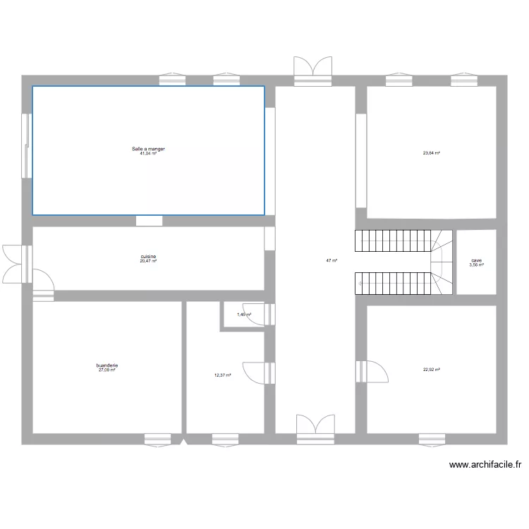 maison. Plan de 