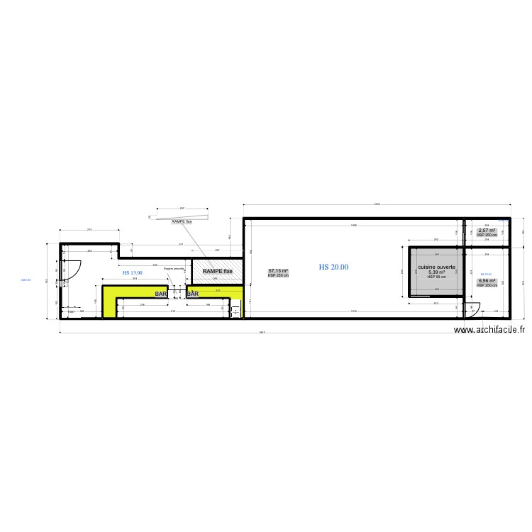 PLACE CAUL 1. Plan de 14 pièces et 157 m2