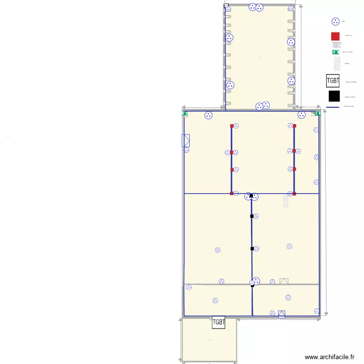 futur plan des prises et branchement . Plan de futur plan des prises et branchement . Plan de