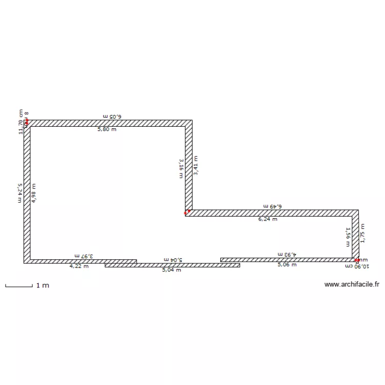 vue dessus avant travaux. Plan de vue dessus avant travaux. Plan de