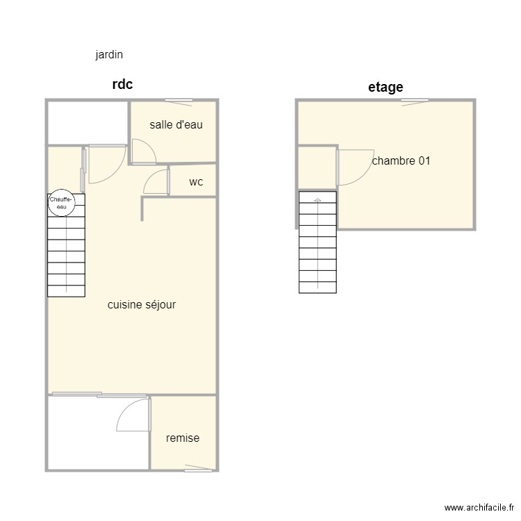 bonnet am. Plan de 7 pièces et 36 m2