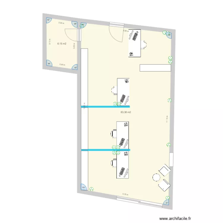 Local n100 Apt plan &eacute;lec. Plan de 