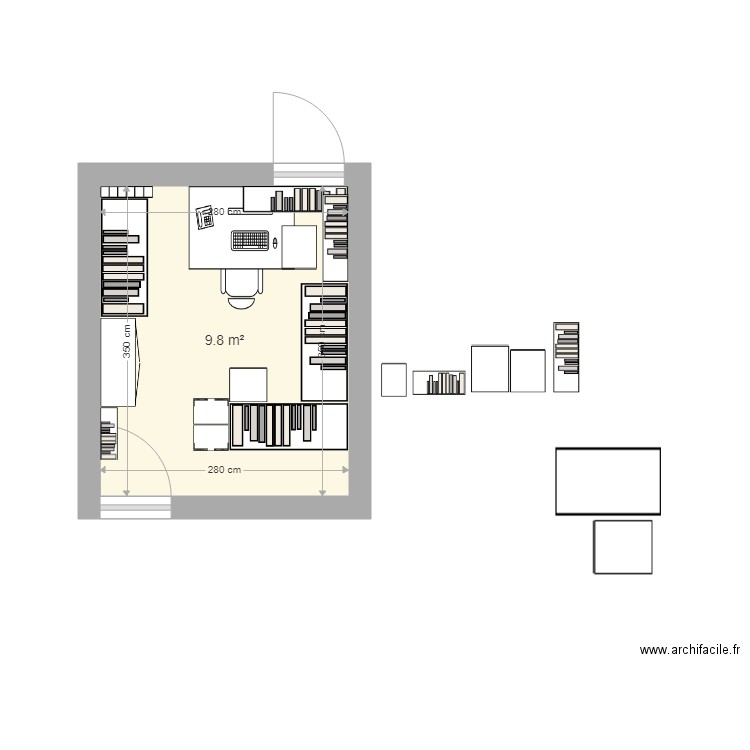 Buro V5. Plan de 0 pièce et 0 m2