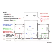 Plan installation lumi&egrave;res