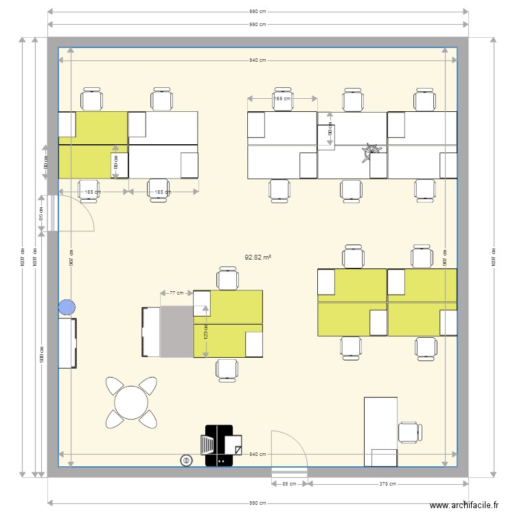 BUREAU P3 B. Plan de 0 pièce et 0 m2