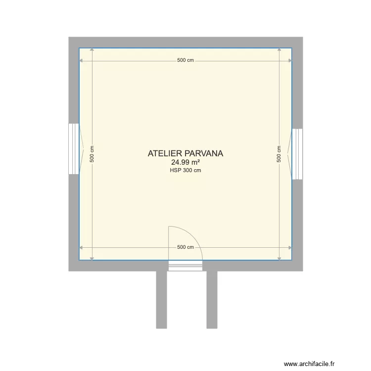 ATELIER PARVANA. Plan de 