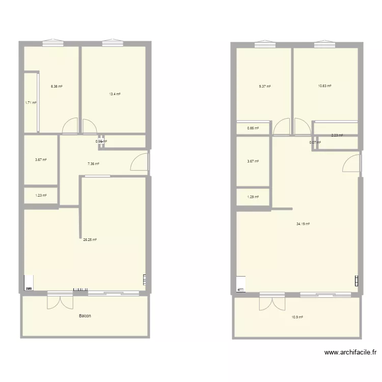 Ronzy travaux. Plan de 