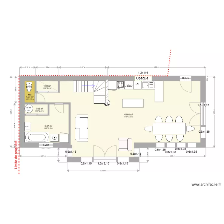 MAISON 2. Plan de 