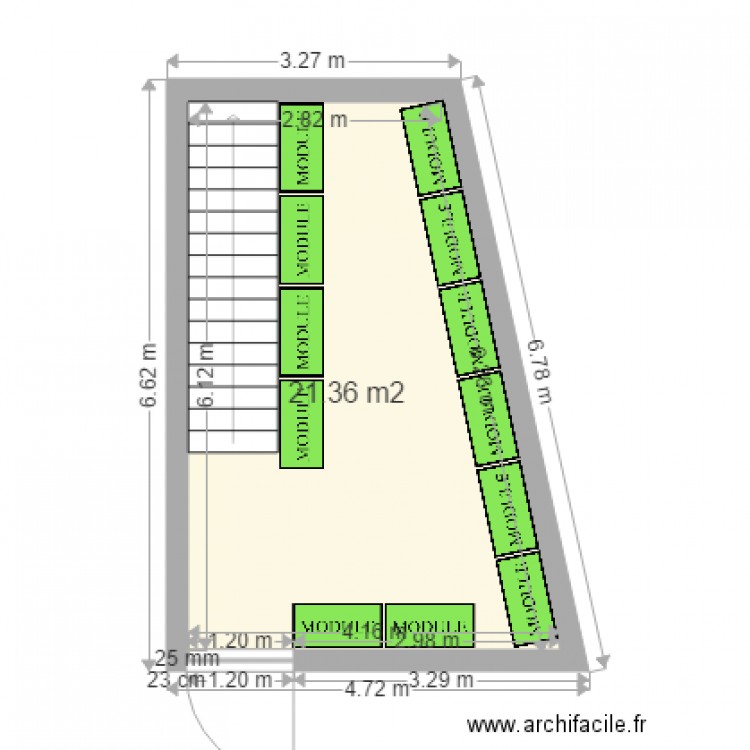 STOCKAGE SEC PATISSERIE  MODULE. Plan de 0 pièce et 0 m2