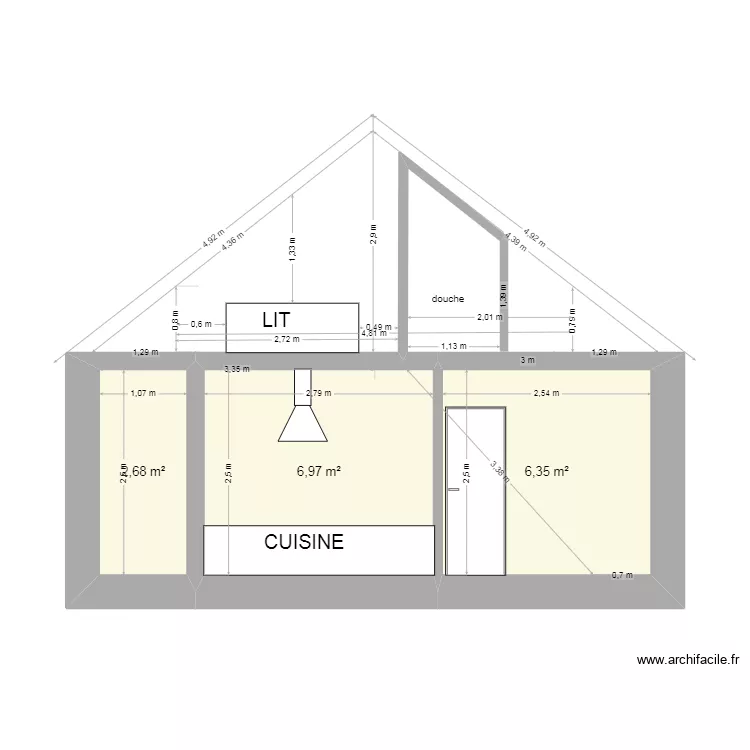 quiberon coupe 1. Plan de 