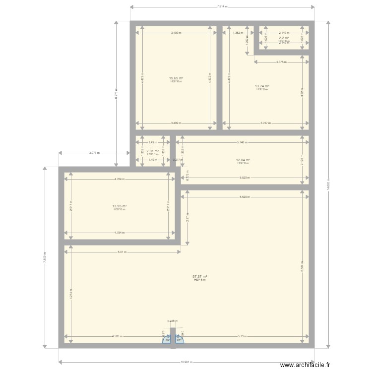 RDC st ismier. Plan de 0 pièce et 0 m2