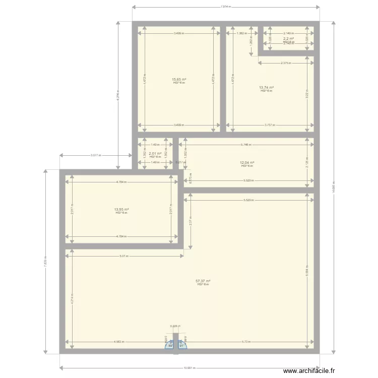 RDC st ismier. Plan de 
