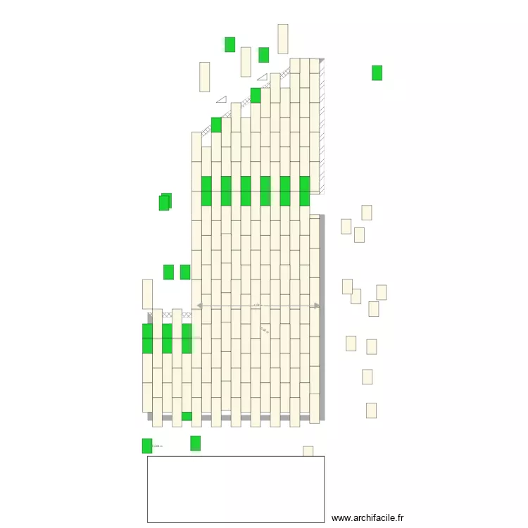 calepinage du 1 juin 2022. Plan de 
