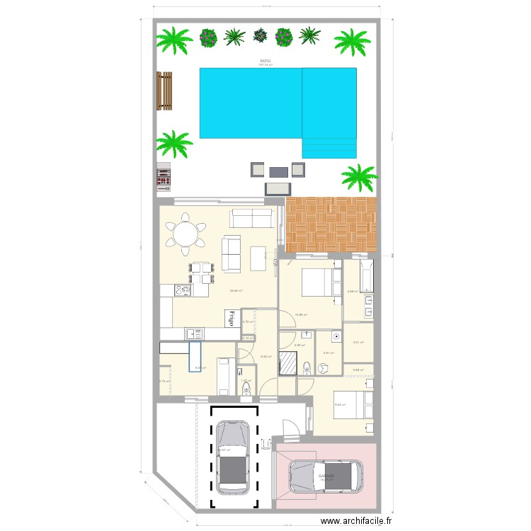 PLAIN PIED IGC PARKING. Plan de 0 pièce et 0 m2