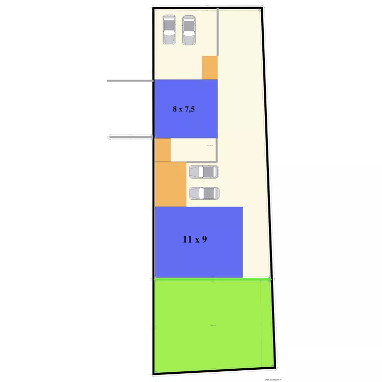 terrain. Plan de terrain. Plan de