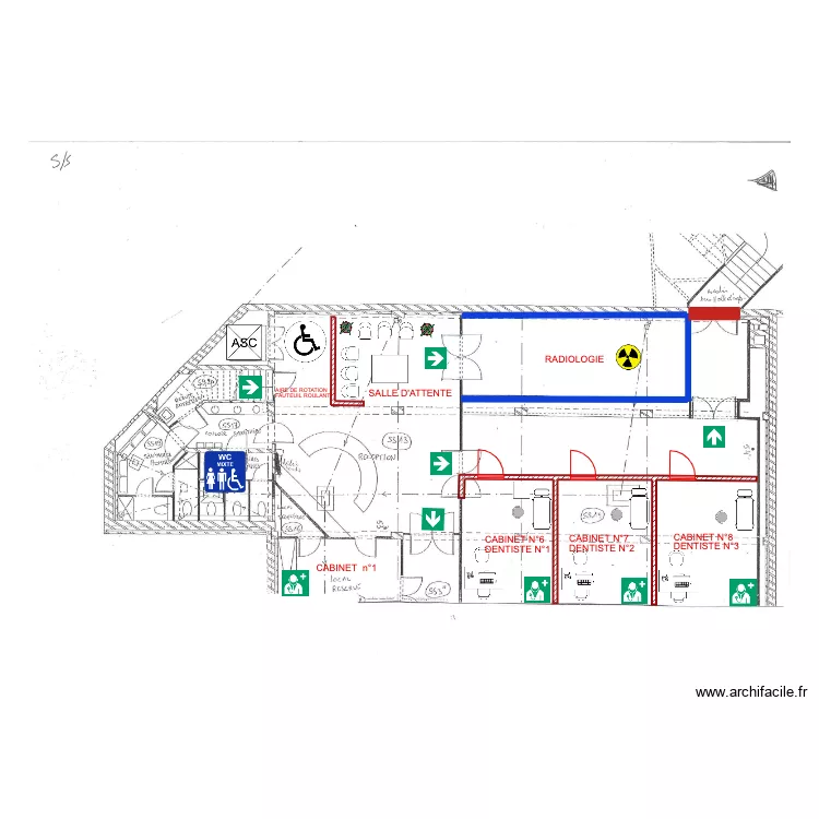 CENTRE MEDICAL SS. Plan de 