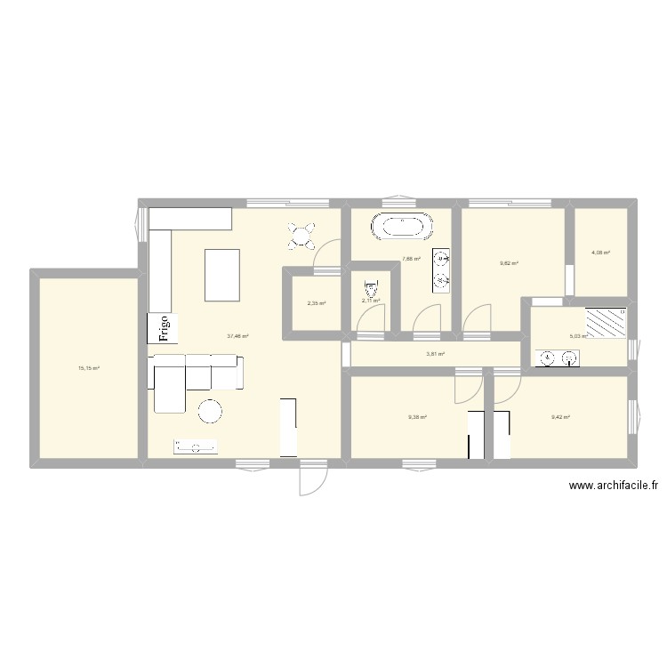 Maison. Plan de 0 pièce et 0 m2