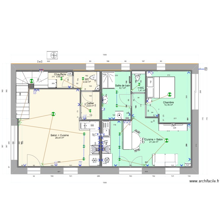 RDC elec 2. Plan de 0 pièce et 0 m2