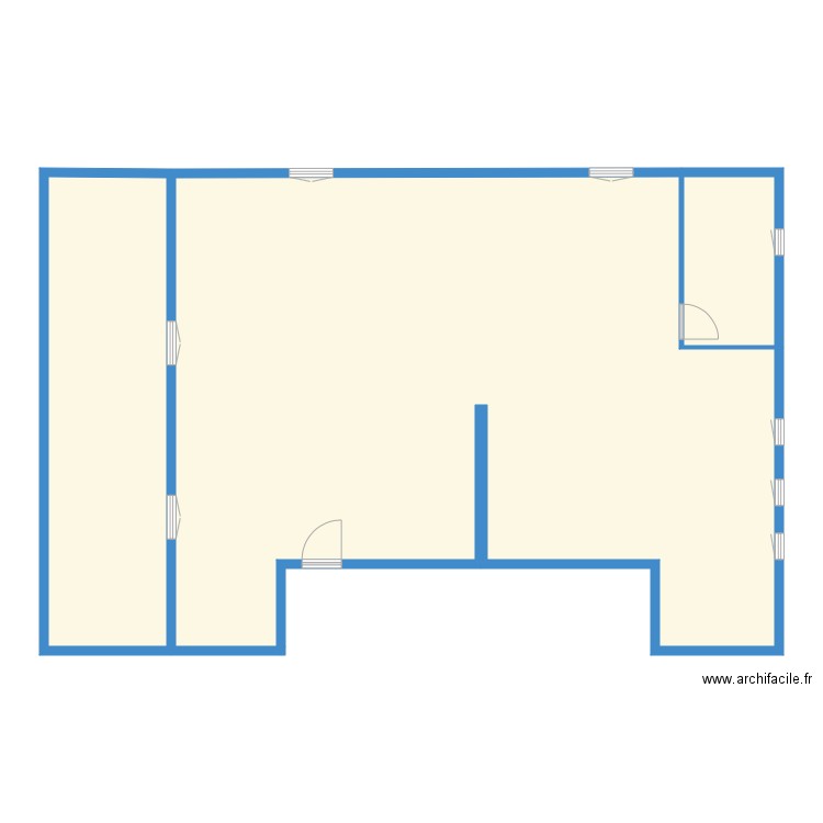 ORCIERES RDC. Plan de 0 pièce et 0 m2