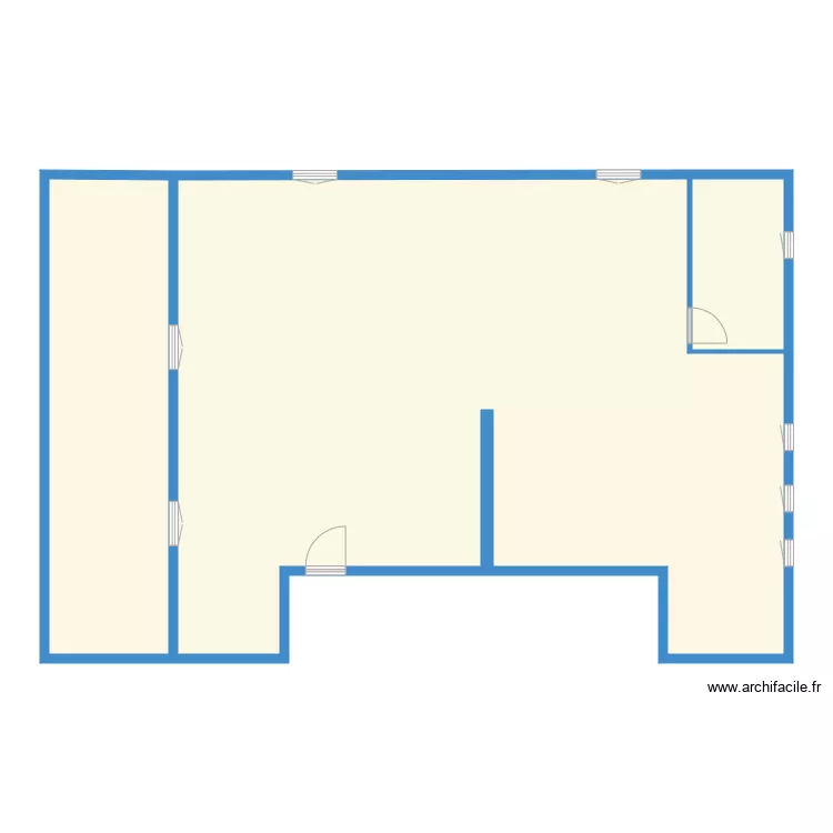 ORCIERES RDC. Plan de 