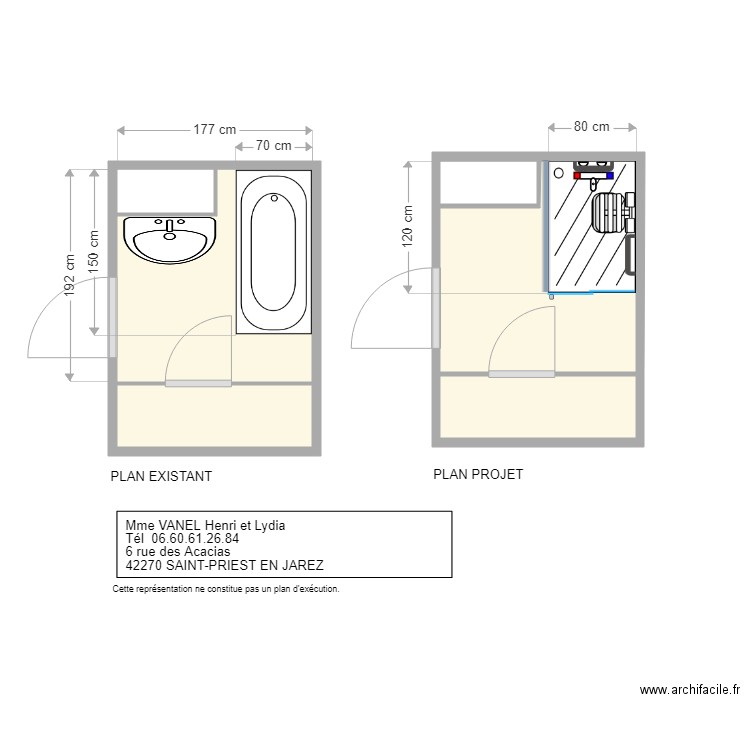 BAILLEUR PUBLIQUE VANEL HENRI ET LYDIA. Plan de 0 pièce et 0 m2