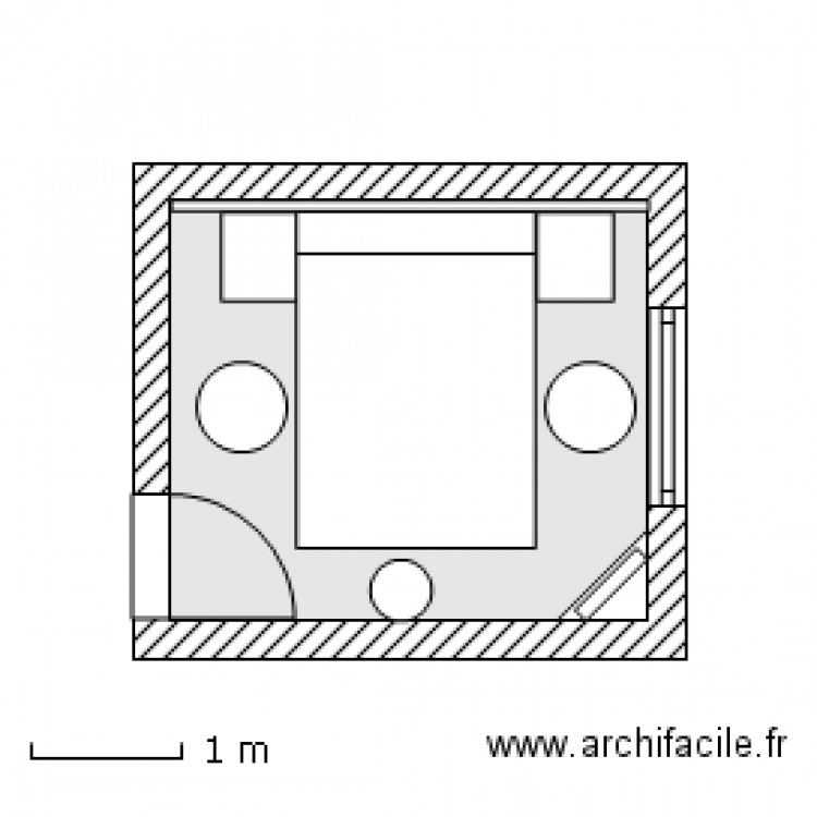 Chambre JG T3  Lit 140 X 190 et pont de lit But Tatiana  V 9 Fév 2012. Plan de 0 pièce et 0 m2