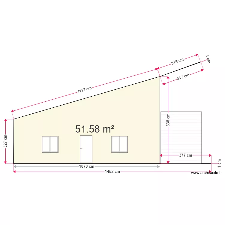 Kerseal façade Est 01. Plan de Kerseal façade Est 01. Plan de