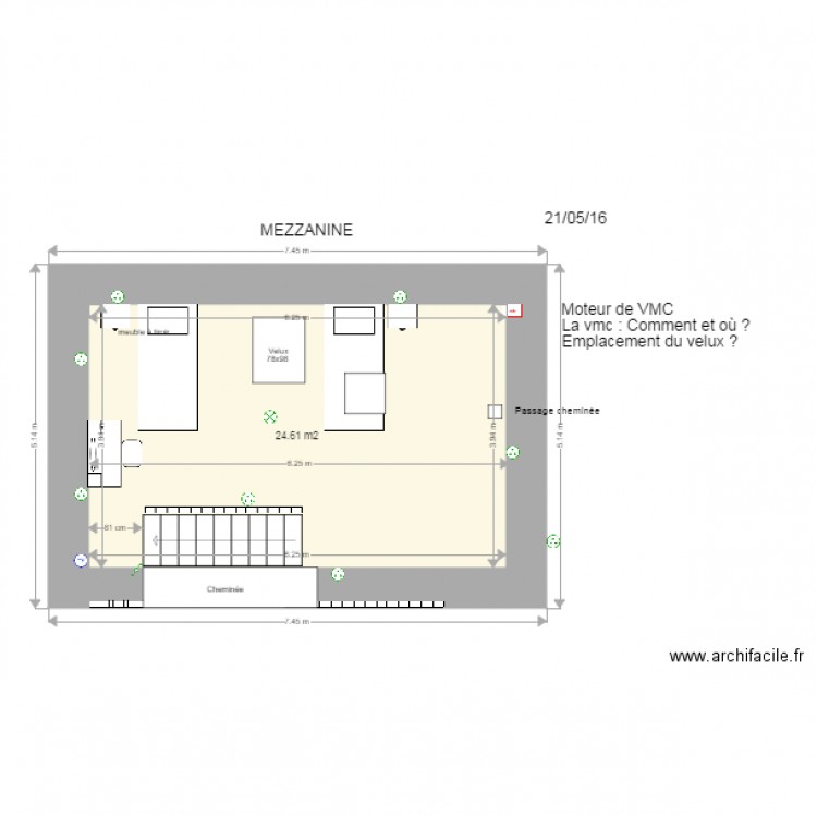 MP Mezannine. Plan de 0 pièce et 0 m2