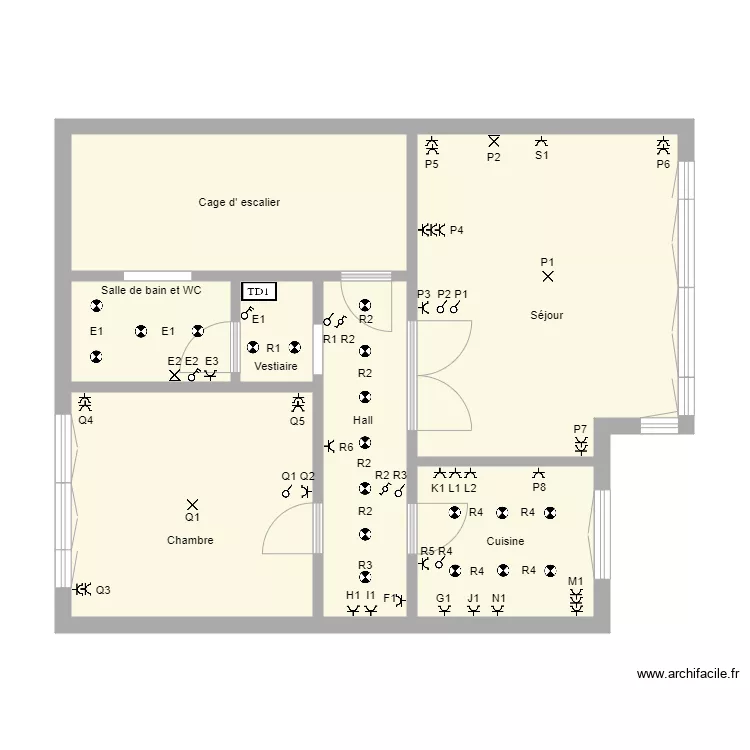 NANCY. Plan de 