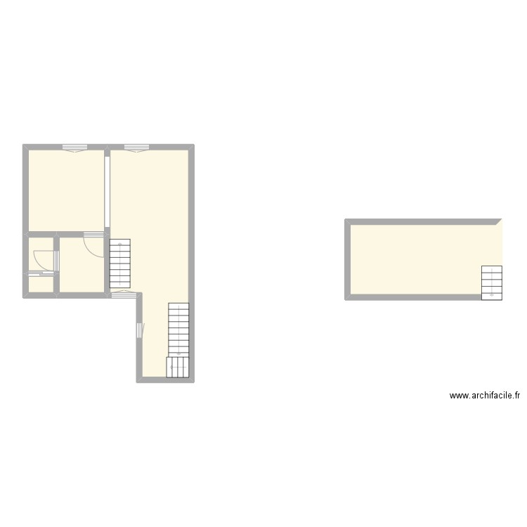 BUQUET - ROUEN. Plan de 6 pièces et 56 m2