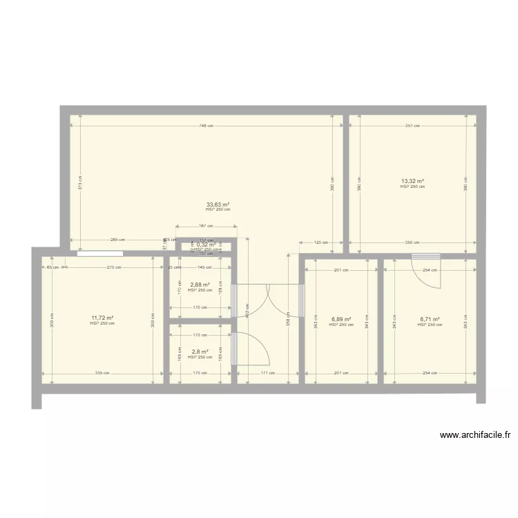 rez avec mesure. Plan de rez avec mesure. Plan de