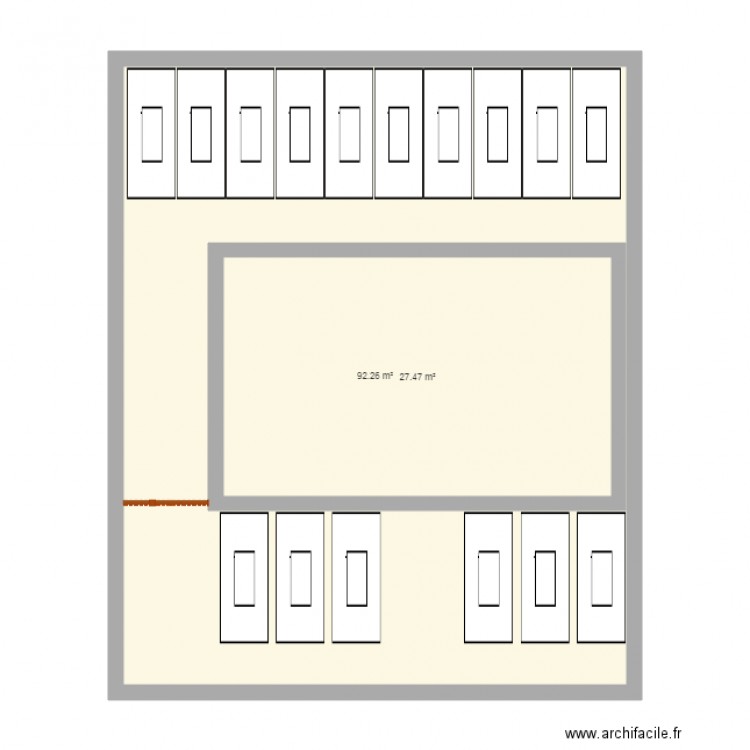 plan parking. Plan de 0 pièce et 0 m2