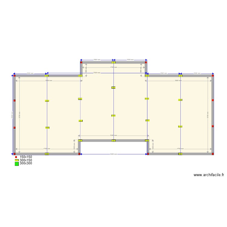 Alena svai. Plan de 1 pièce et 83 m2