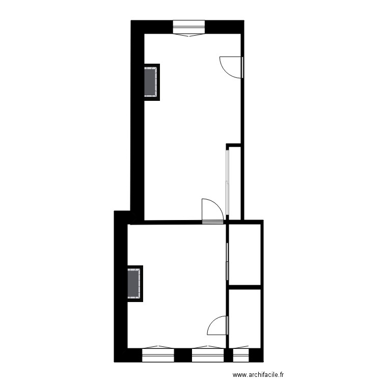 HELFERT RDC. Plan de 5 pièces et 47 m2