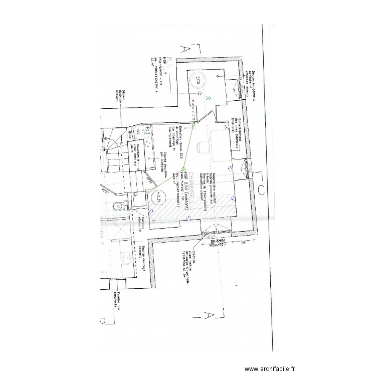 chambre ami barraux. Plan de 0 pièce et 0 m2