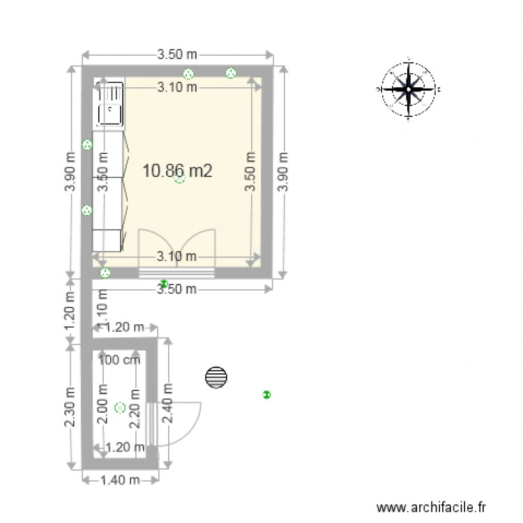 Plan atelier. Plan de 0 pièce et 0 m2