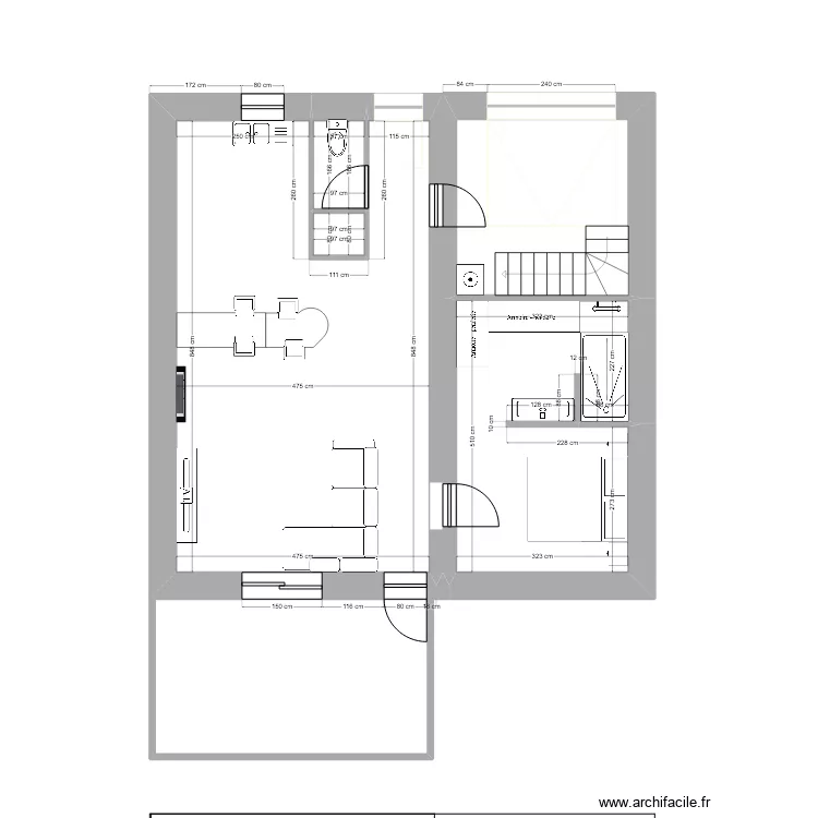 Maison Villemur. Plan de 