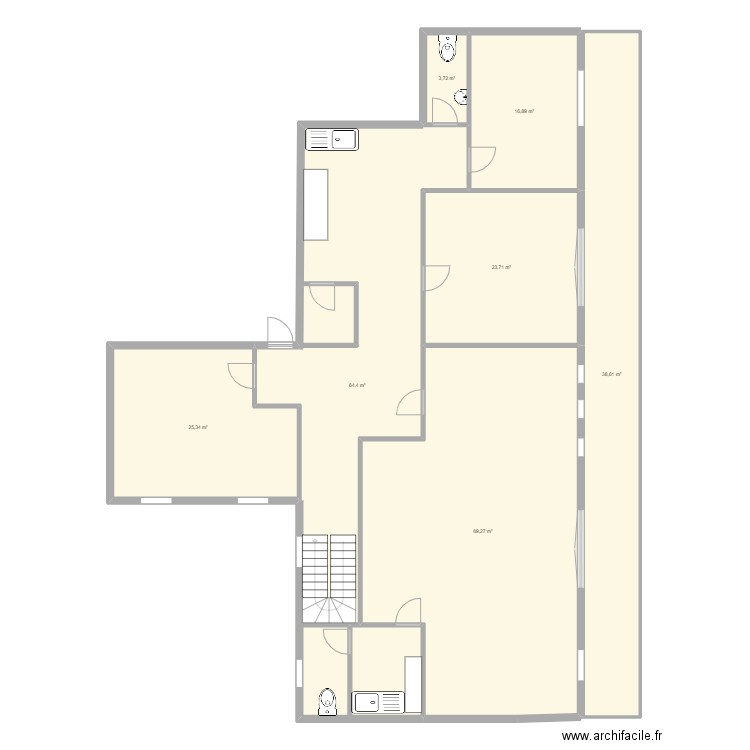 1er etage OPE. Plan de 0 pièce et 0 m2