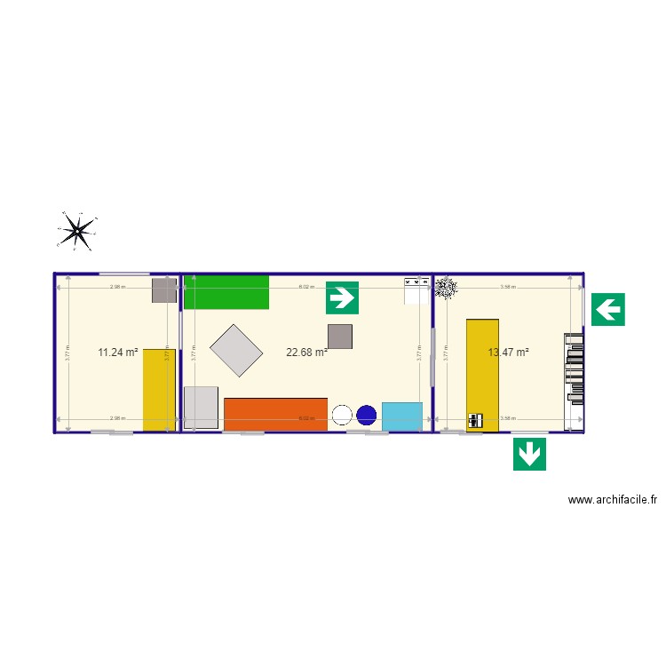 boulangerie . Plan de 0 pièce et 0 m2