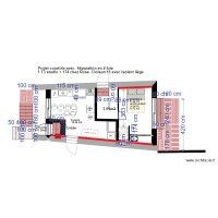 plan courtote 2D après travaux séparation en 2 LOTS T3/T4