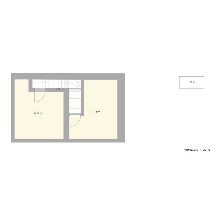 RDC appartement ancien. Plan de 0 pièce et 0 m2