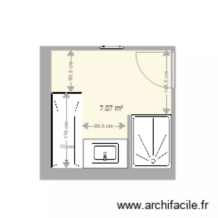 salle de bains Carminati Rabouh. Plan de salle de bains Carminati Rabouh. Plan de