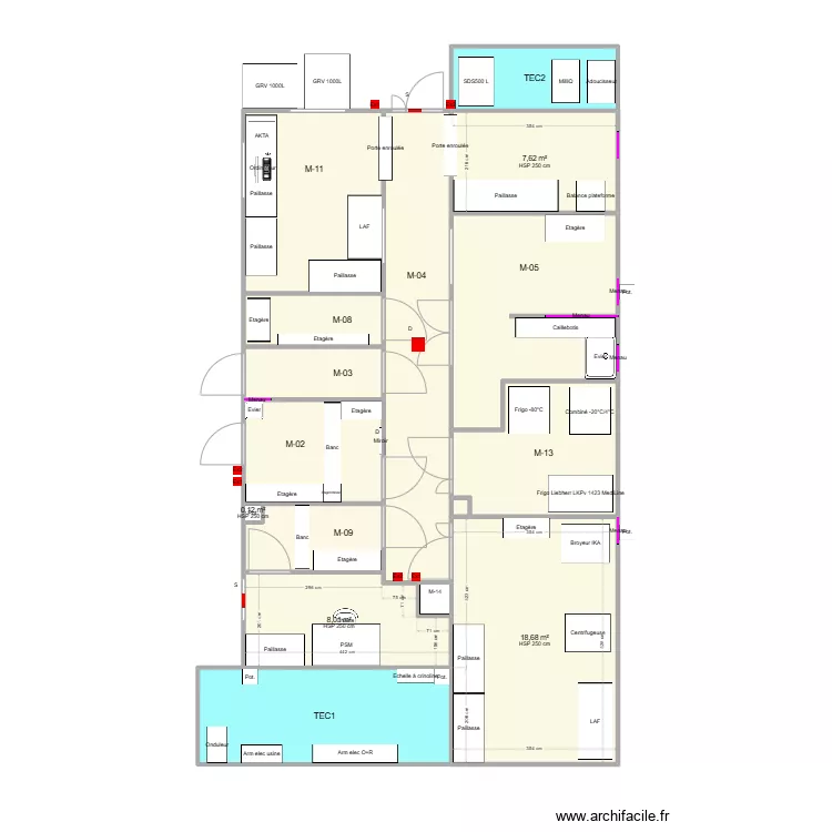 Layout final. Plan de 