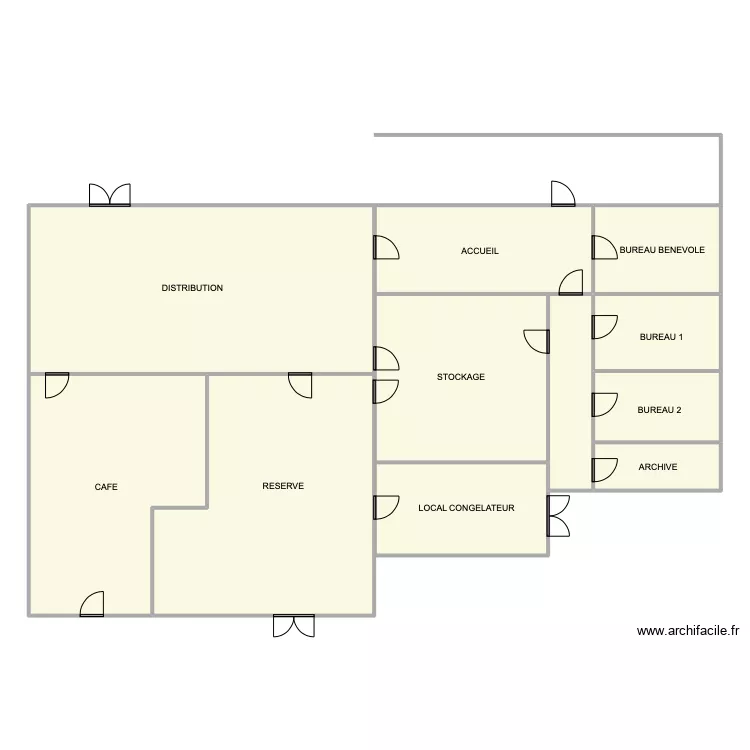 AVRILLE. Plan de 