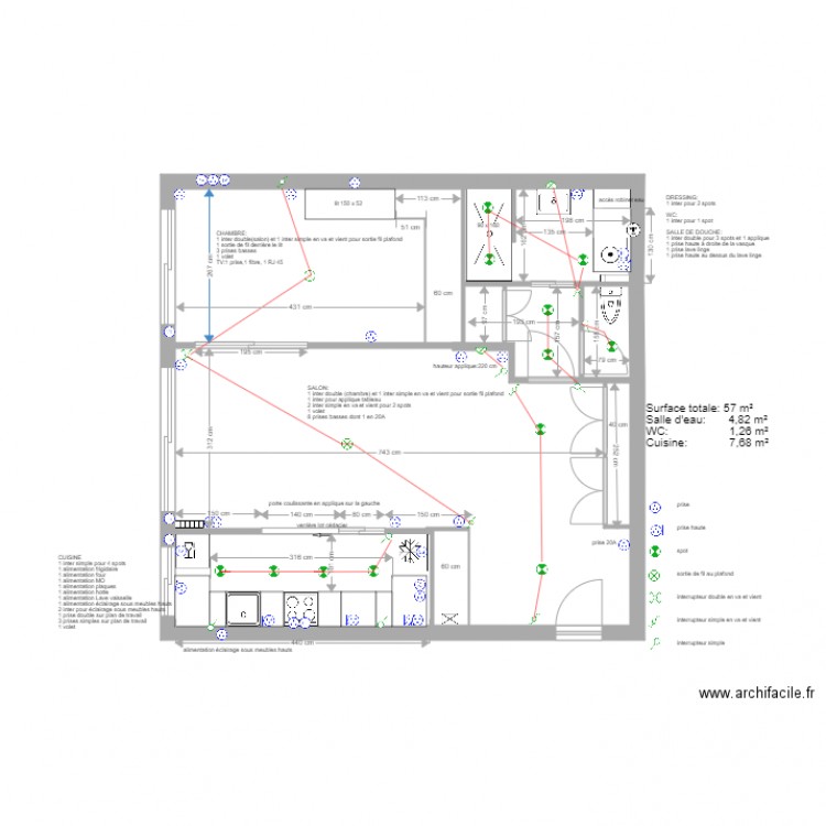 niogret 21 novembre plan électrique. Plan de 0 pièce et 0 m2