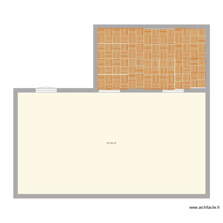 Projet terrasse. Plan de 