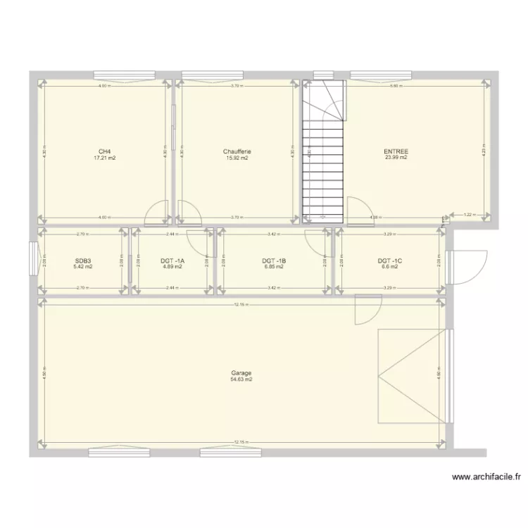 Maison VEUILLARD. Plan de 