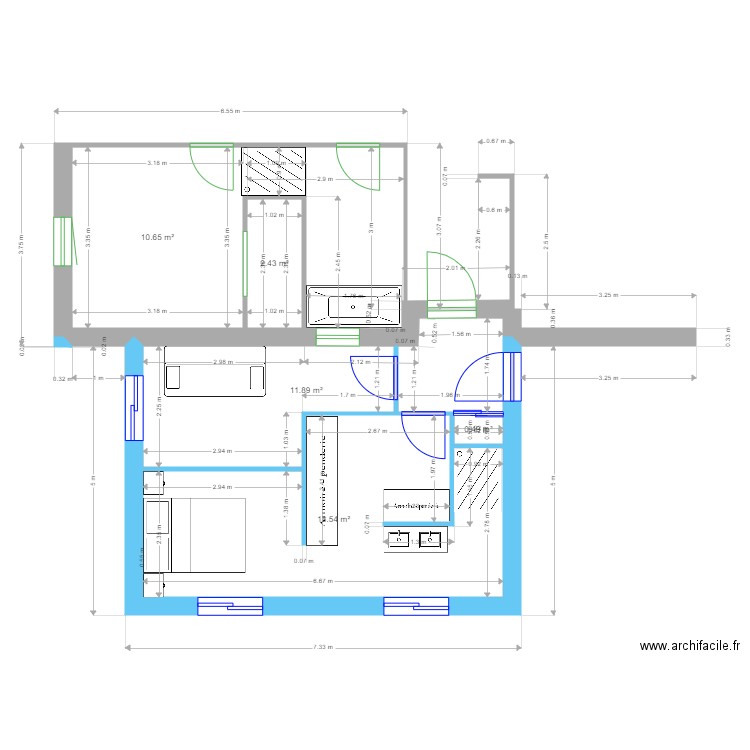 AMANIEU 5. Plan de 0 pièce et 0 m2