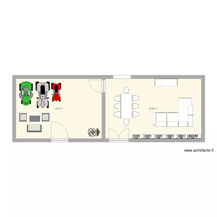 arriere grange. Plan de 