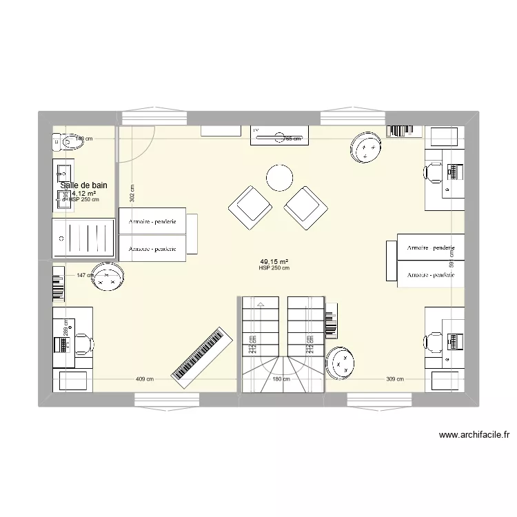 Niveau R+1 - Modifié deuxième idée. Plan de Niveau R+1 - Modifié deuxième idée. Plan de